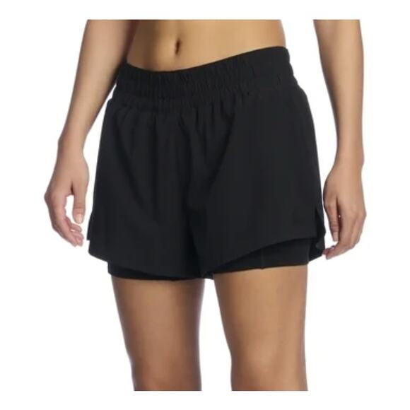Reebok Women's Reflex Running workout Short lightweight Banded Pull-on Waistband - Picture 2 of 4